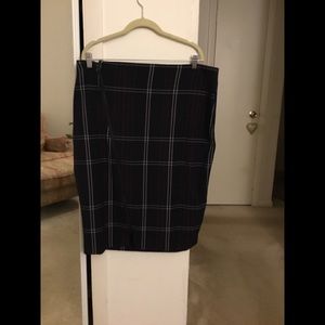Lane Bryant plaid pencil skirt